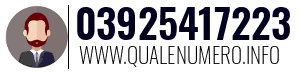 Numero di telefono 03925417223 03925417223