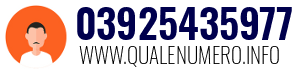 Numero di telefono 03925435977 03925435977