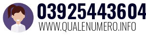 Numero di telefono 03925443604 03925443604