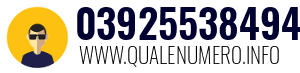 Numero di telefono 03925538494 03925538494
