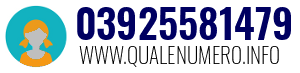 Numero di telefono 03925581479 03925581479