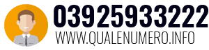 Numero di telefono 03925933222 03925933222