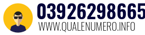 Numero di telefono 03926298665 03926298665