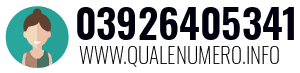 Numero di telefono 03926405341 03926405341