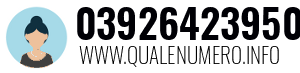 Numero di telefono 03926423950 03926423950