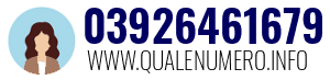 Numero di telefono 03926461679 03926461679