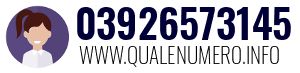 Numero di telefono 03926573145 03926573145