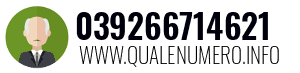 Numero di telefono 039266714621 039266714621