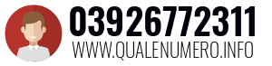 Numero di telefono 03926772311 03926772311