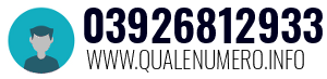 Numero di telefono 03926812933 03926812933