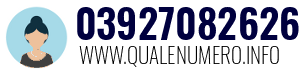 Numero di telefono 03927082626 03927082626