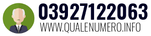 Numero di telefono 03927122063 03927122063