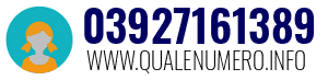 Numero di telefono 03927161389 03927161389