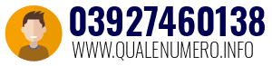 Numero di telefono 03927460138 03927460138