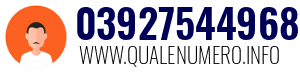 Numero di telefono 03927544968 03927544968