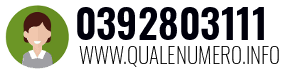 Numero di telefono 0392803111 0392803111