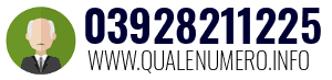 Numero di telefono 03928211225 03928211225