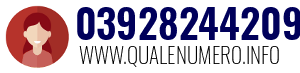 Numero di telefono 03928244209 03928244209