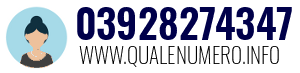 Numero di telefono 03928274347 03928274347