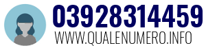 Numero di telefono 03928314459 03928314459