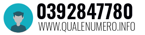 Numero di telefono 0392847780 0392847780