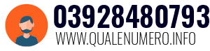 Numero di telefono 03928480793 03928480793