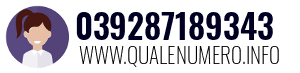 Numero di telefono 039287189343 039287189343