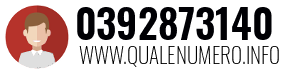 Numero di telefono 0392873140 0392873140