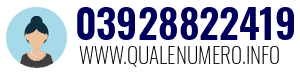 Numero di telefono 03928822419 03928822419