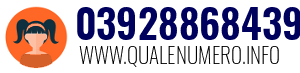 Numero di telefono 03928868439 03928868439