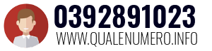 Numero di telefono 0392891023 0392891023