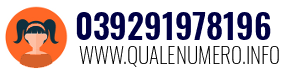 Numero di telefono 039291978196 039291978196