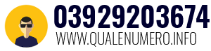 Numero di telefono 03929203674 03929203674