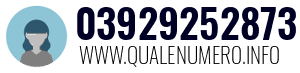 Numero di telefono 03929252873 03929252873