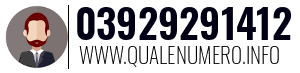 Numero di telefono 03929291412 03929291412
