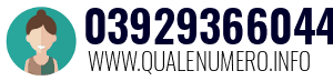 Numero di telefono 03929366044 03929366044