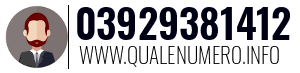 Numero di telefono 03929381412 03929381412