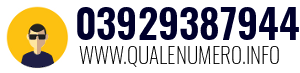 Numero di telefono 03929387944 03929387944
