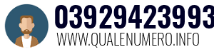 Numero di telefono 03929423993 03929423993