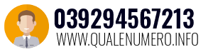 Numero di telefono 039294567213 039294567213
