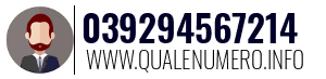 Numero di telefono 039294567214 039294567214