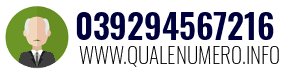 Numero di telefono 039294567216 039294567216