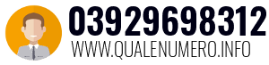 Numero di telefono 03929698312 03929698312