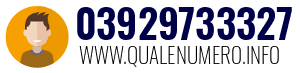Numero di telefono 03929733327 03929733327