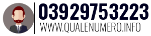 Numero di telefono 03929753223 03929753223