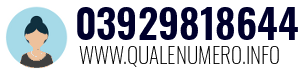 Numero di telefono 03929818644 03929818644