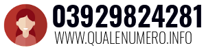 Numero di telefono 03929824281 03929824281