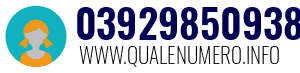 Numero di telefono 03929850938 03929850938