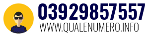 Numero di telefono 03929857557 03929857557