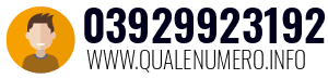 Numero di telefono 03929923192 03929923192